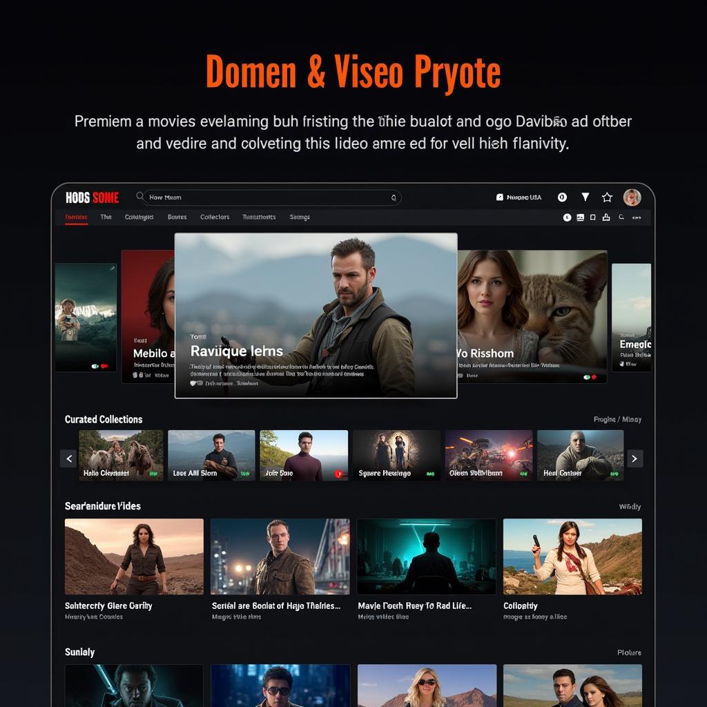 Movie USA Full HD Platform Interface