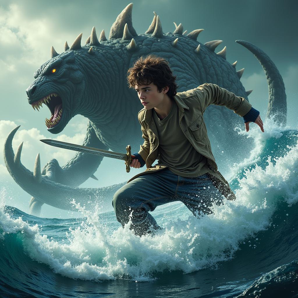 Percy Jackson Battles Monsters in the Sea of Monsters Hindi Dubbed Movie