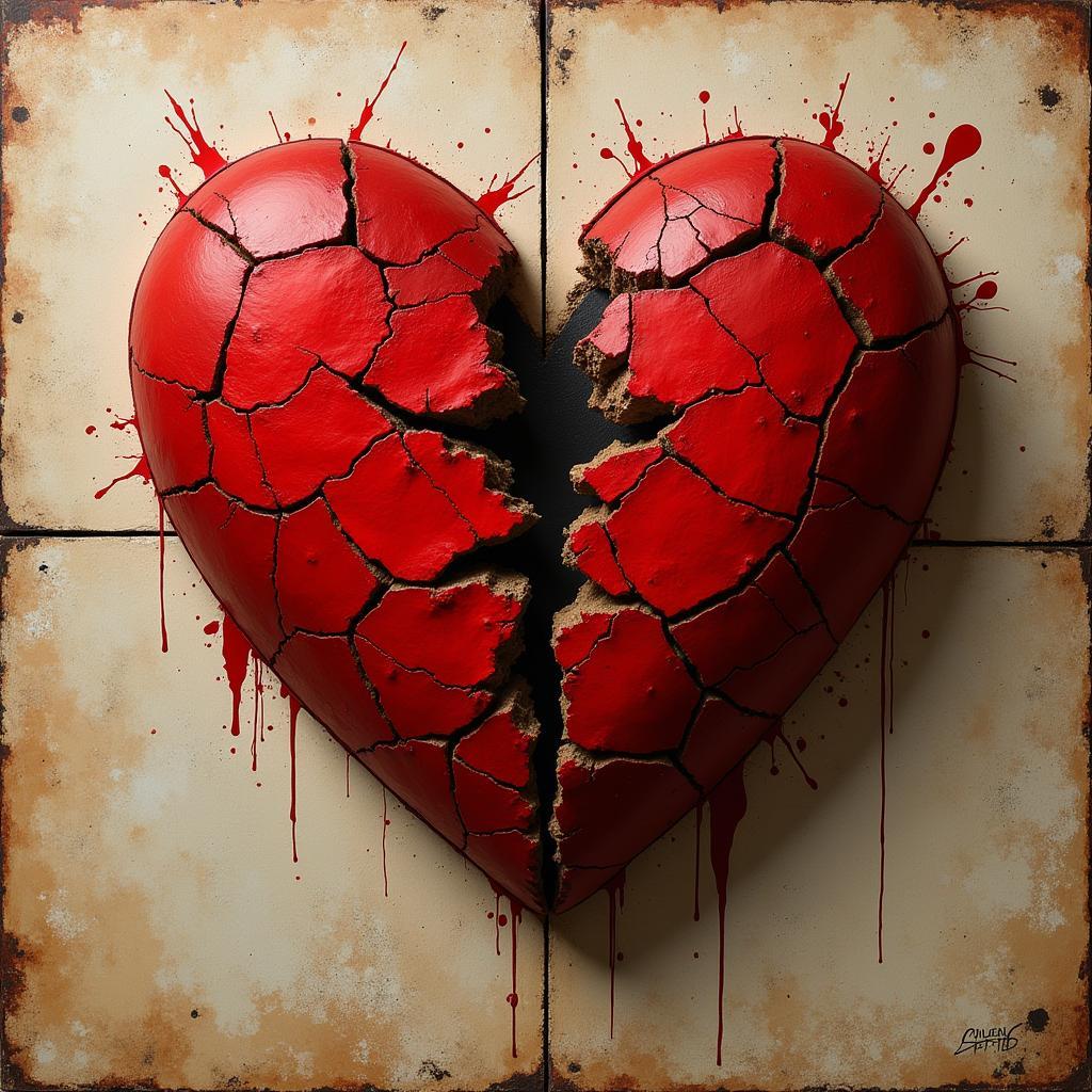 A symbolic image representing the emotional impact of the film Queen of Hearts.