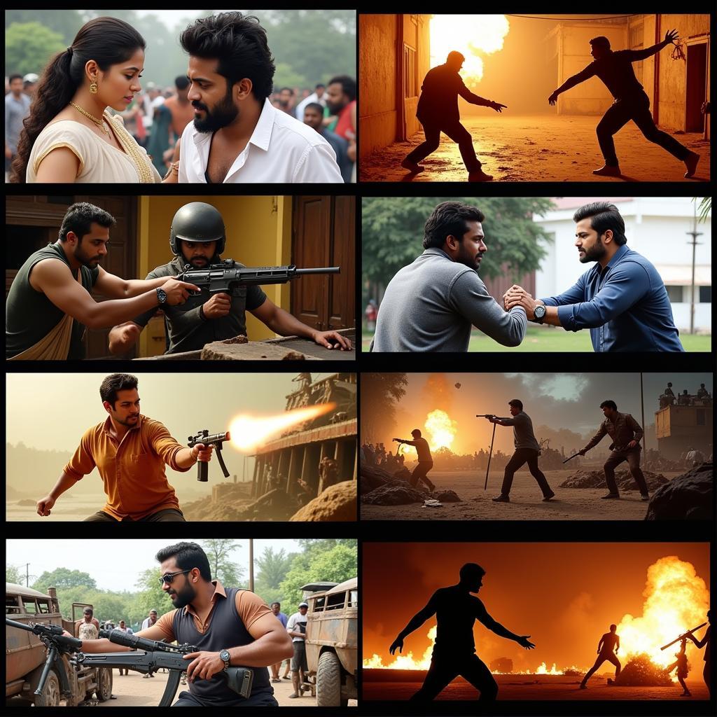 Thrilling Action Scenes from South Indian Movies