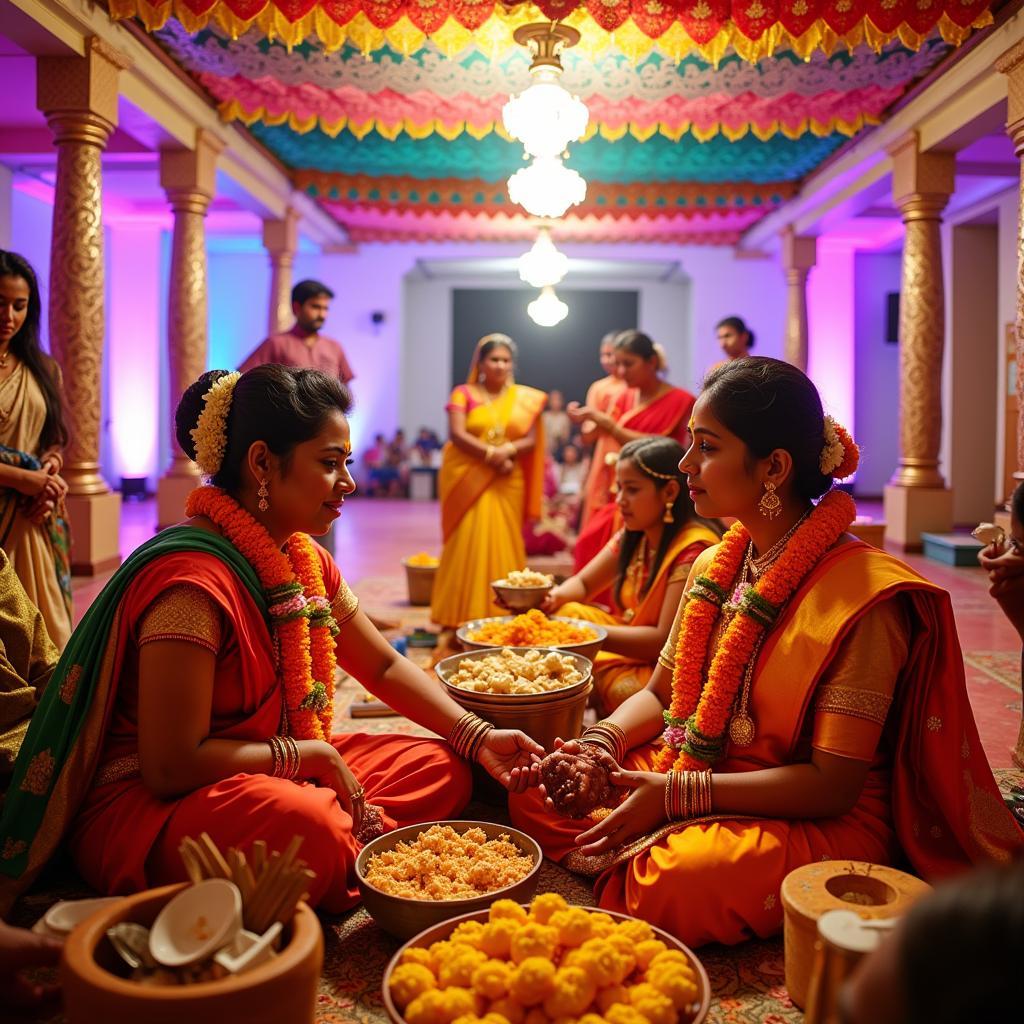 A Traditional Telugu Wedding Scene in Sr Kalyana Mandapam