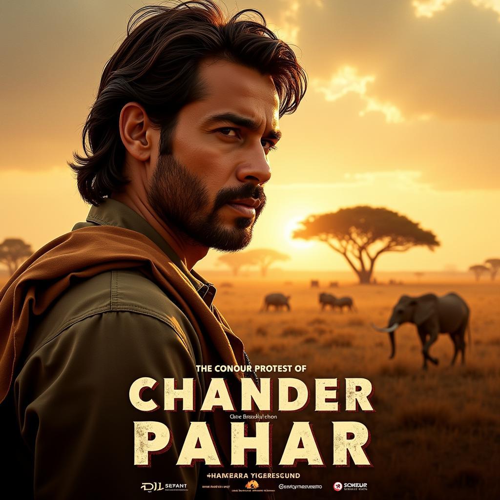 The official poster of the Chander Pahar movie