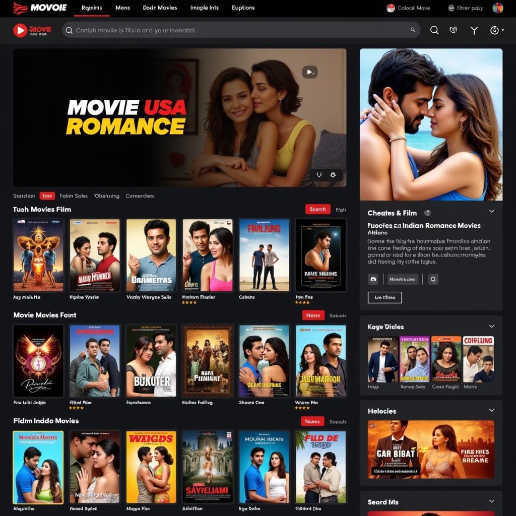 Curated Indian Romance Movie Collections on Movie USA Full HD