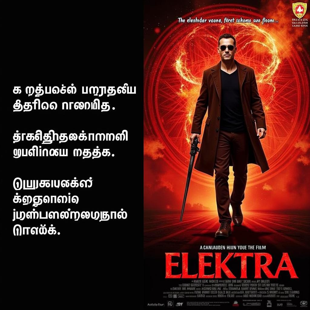 Elektra Movie Poster in Tamil