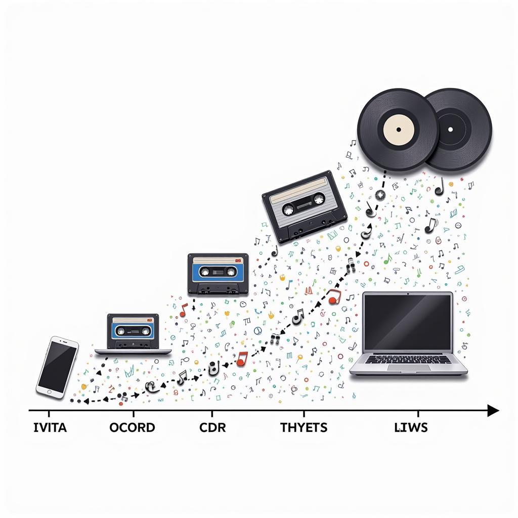 Evolution of Music Consumption from Vinyl to Streaming