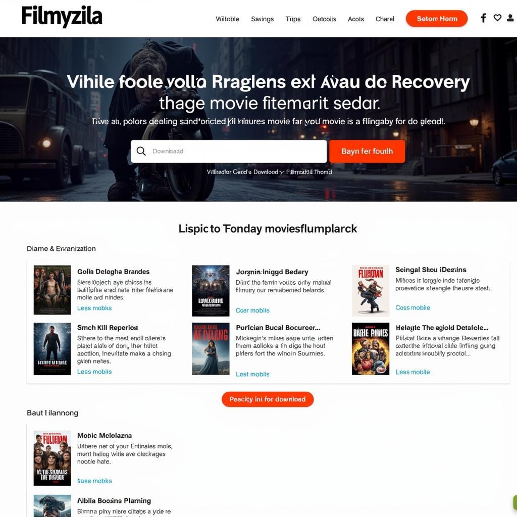 Filmyzilla Website Screenshot