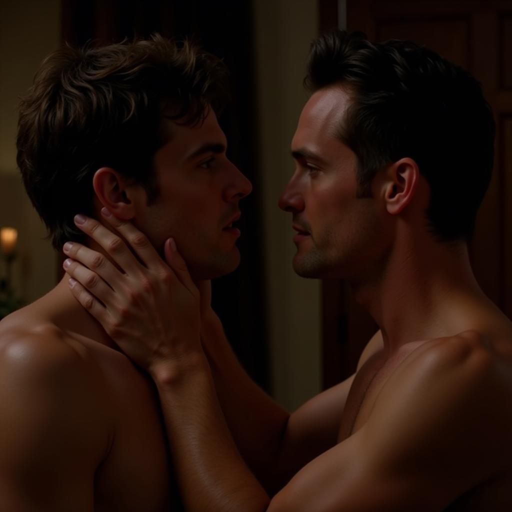 A scene from a gay porn story movie