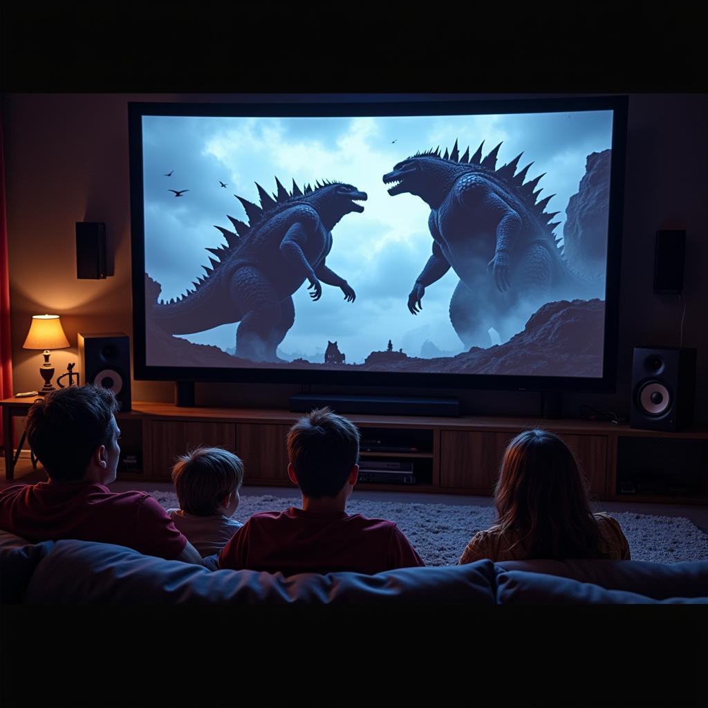 Enjoying Godzilla vs. Kong Tamil Dubbed with Friends