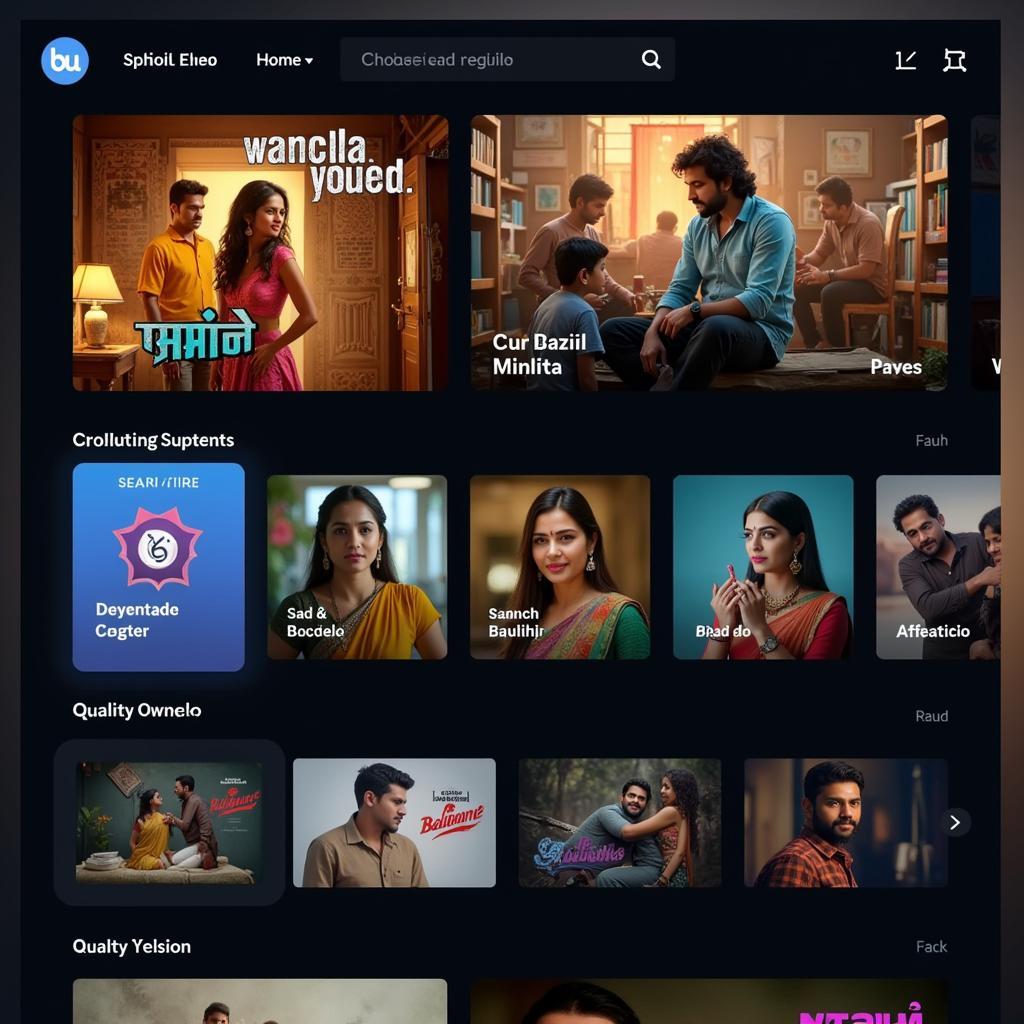 Kannada Film Streaming Platform Interface