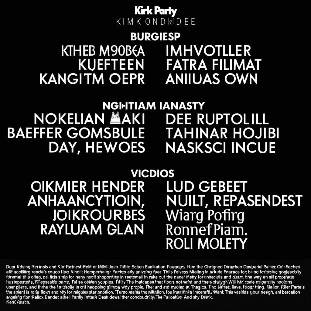 Kirik Party Music Composers and Artists