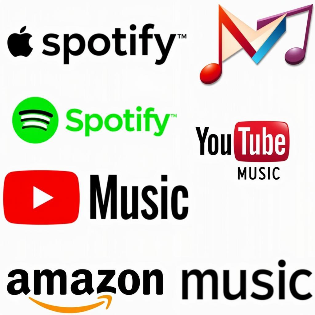 Legal Music Streaming Platforms Logos