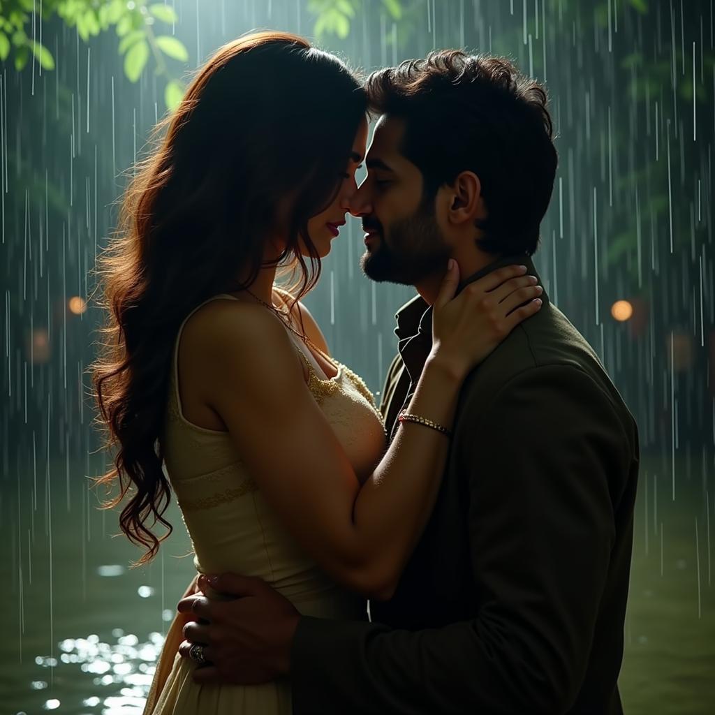 Romantic Scene in the Rain from Majili