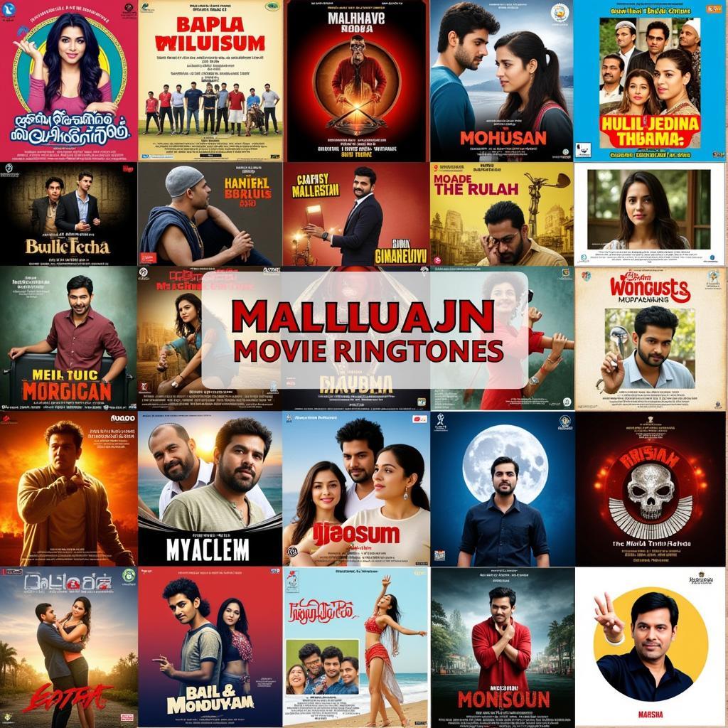 A diverse collection of Malayalam movie ringtones