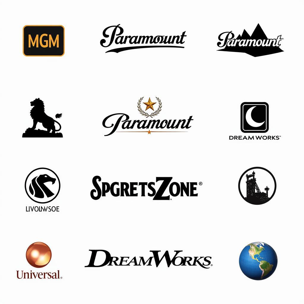 Examples of Iconic Movie Zone Logos