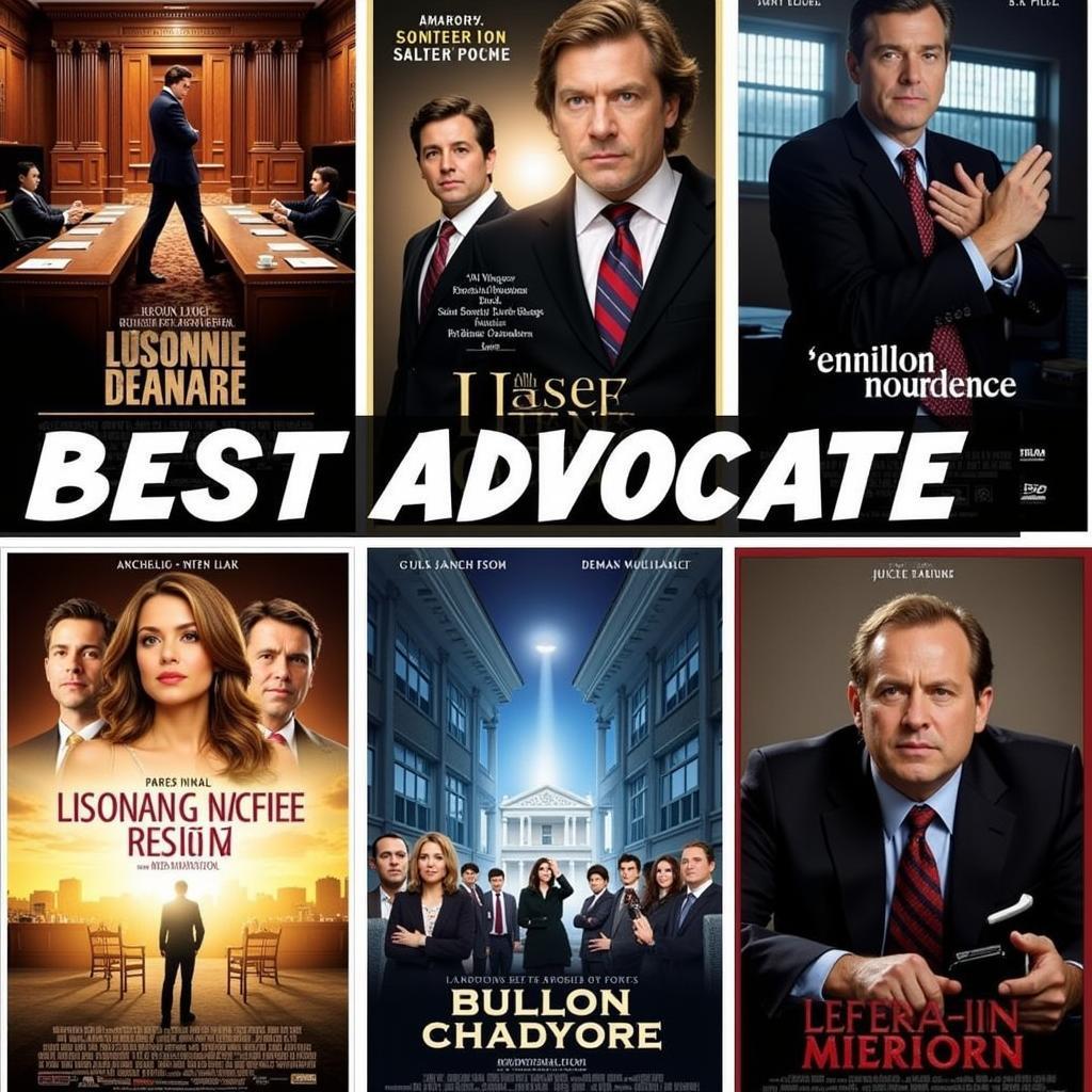 Movie Poster Collage of Recommended Best Advocate Movies