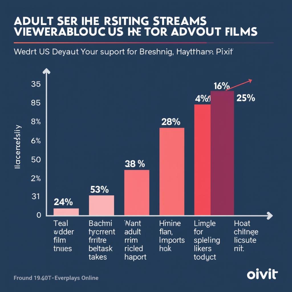 A graph depicting the growth of adult film consumption on streaming platforms