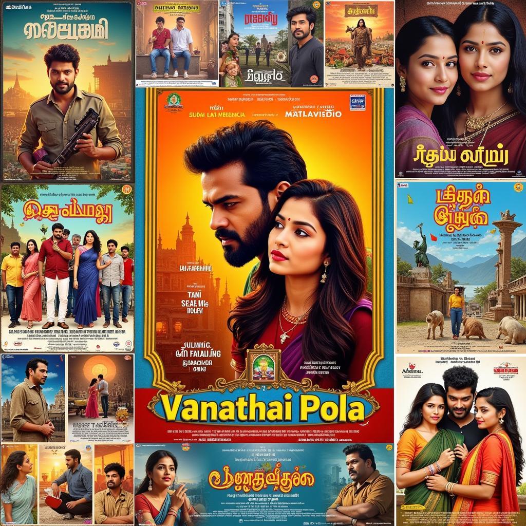 Tamil Cinema Poster Collage