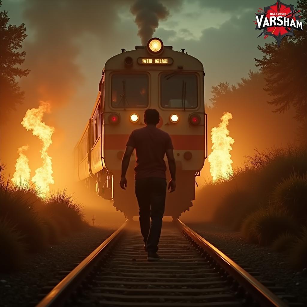 Varsham Iconic Train Scene featuring Mahesh Babu